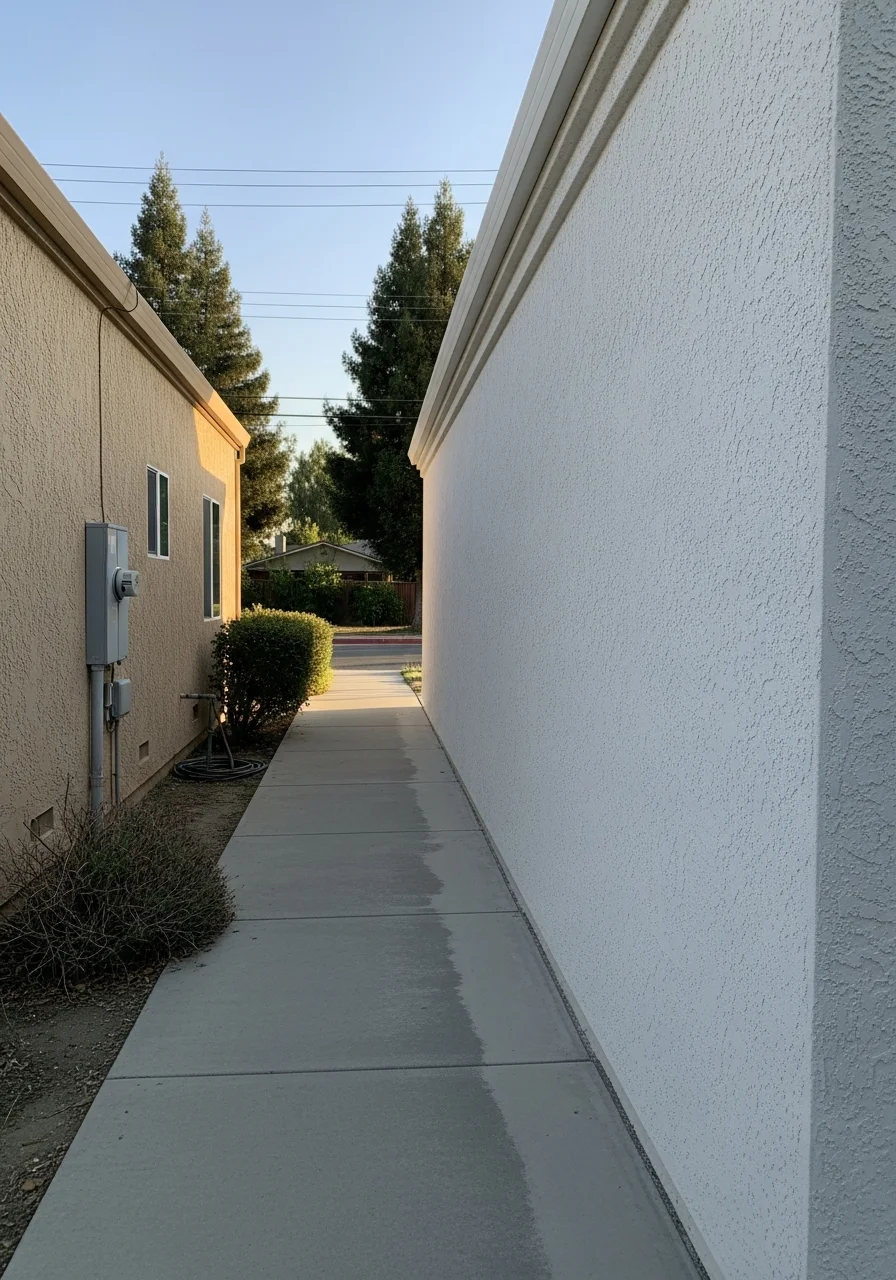 Detail of a Tracy home exterior with modern finishes and well-designed entry.